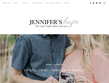 Tablet Screenshot of jennifershopeblog.com